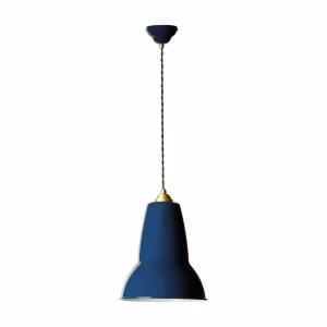 Anglepoise Original 1227 Brass Midi suspendu bleu^ Lampes Industrielles