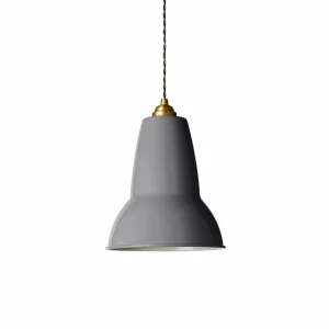 Anglepoise Original 1227 Brass Midi suspendu gris^ Lampes Industrielles