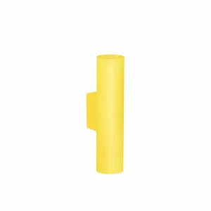 Argon Applique murale Cerro, jaune, acier, Ø 6 cm, up/down^ Jeunes / Étudiants