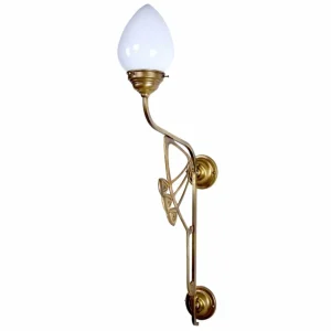 Berliner Messinglampen Applique murale Luxor style Art Nouveau^ Lampes Antiques