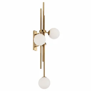 ALDEX Applique 1073Y30, à 3 lampes, dorée^ Lampes Scandinaves