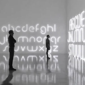 Artemide Alphabet of Light applique majuscule Z^ Design