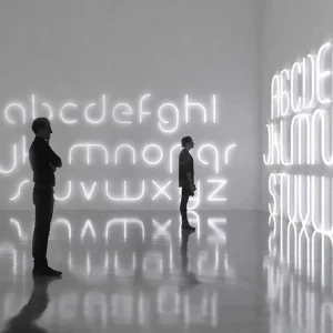 Artemide Alphabet of Light applique minuscule f^ Design