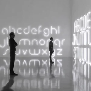 Artemide Alphabet of Light applique minuscule q^ Design