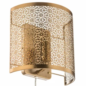 By Rydéns Hermine applique avec câble, laiton^ Lampes Orientales