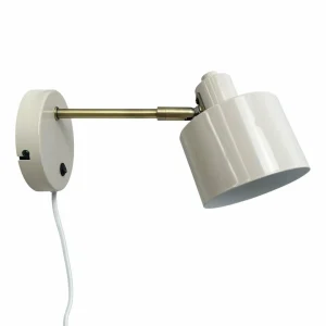 Dyberg Larsen applique murale Ocean, beige, Ø 11 cm, métal^ Lampes Scandinaves