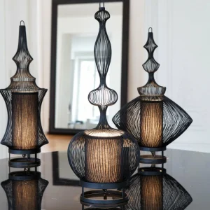 Forestier Impératrice lampe à poser, noire^ Lampes Orientales