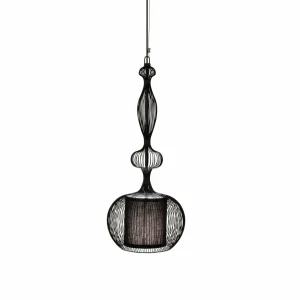 Forestier Impératrice suspension, noire^ Lampes Orientales