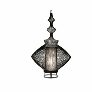 Forestier Opium lampe à poser, noire^ Lampes Orientales