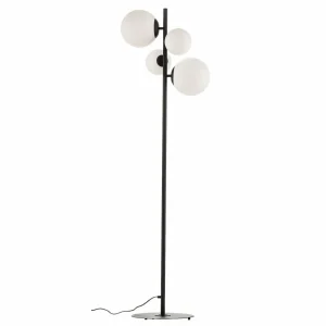 ALDEX Lampadaire Bloom à quatre lampes, noir^ Lampes Modernes