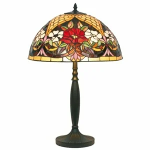 Artistar Lampe à poser à motif floral de style Tiffany^ Lampes Tiffany