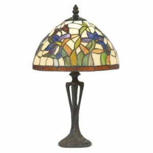 Artistar Lampe à poser discrète ELANDA, style Tiffany 41 cm^ Lampes Tiffany