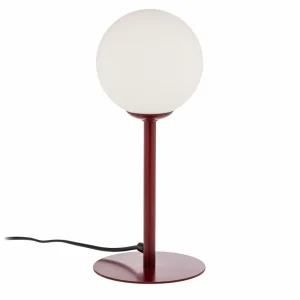 ALDEX Lampe à poser Joel, 35 cm, bordeaux/blanche^ Lampes Scandinaves