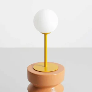 ALDEX Lampe à poser Joel, 35 cm, moutarde/blanche^ Lampes Scandinaves