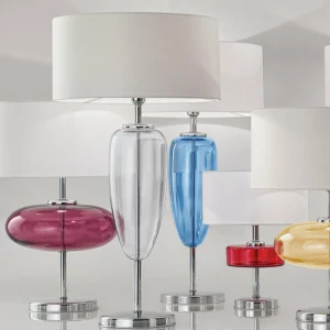 AILATI Lampe de table Show Ogiva 82 cm élément en verre clair^ Design