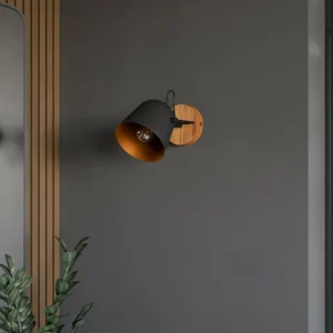 Lindby Adalin applique, noire^ Lampes Modernes