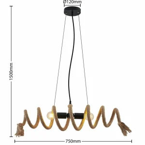 Lindby Aisa suspension^ Lampes Vintage