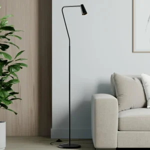 Lucande Angelina Lampadaire, noir-doré^ Lampes Scandinaves