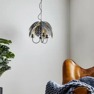 Lucande Aparas Suspension aspect feuille, 1 lampe, 50 cm^ Design