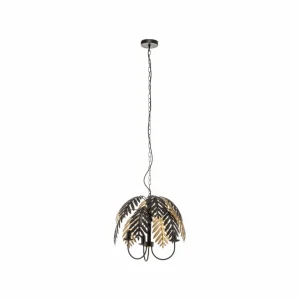 Lucande Aparas Suspension aspect feuille, 1 lampe, 50 cm^ Design