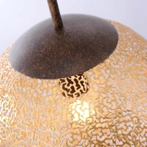 Paul Neuhaus Suspension Greta, Ø 30 cm, doré, métal^ Lampes Orientales