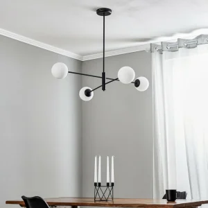 ALDEX Plafonnier 1090PL_L1, à 4 lampes, noir^ Lampes Scandinaves