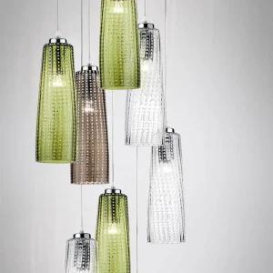AILATI Suspension en verre Perle, gris^ Design