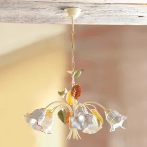 Ceramiche Suspension Flora de style florentin 5 lampes^ Lampes Florentines