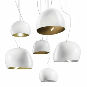 Vistosi Suspension Surface Ø 40 cm, E27, blanc/vieux vert^ Design