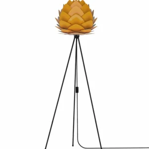 UMAGE Aluvia mini lampadaire noir/jaune^ Lampes Scandinaves